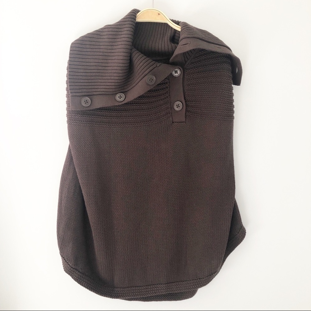 Tribal Studio Brown knitted Poncho - Size S/M